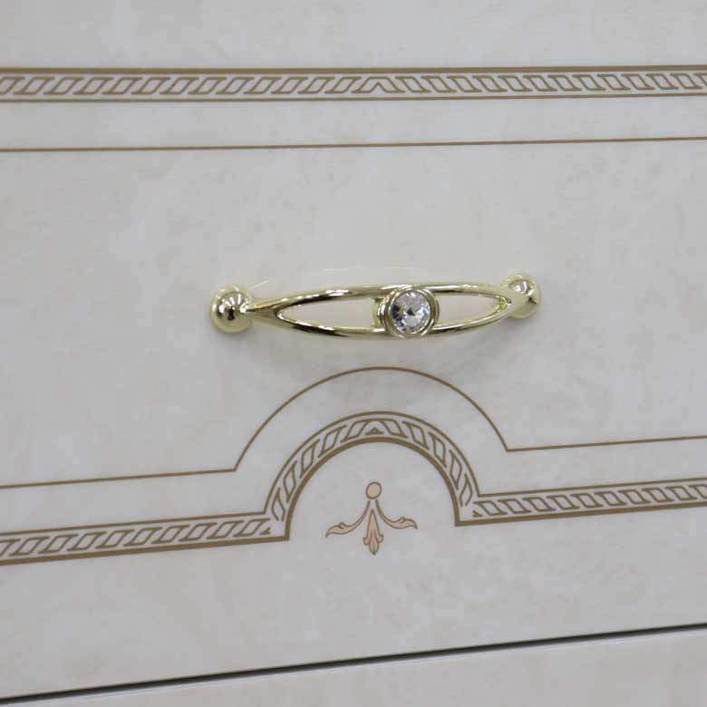 サルタレッリ フローレンス 3段チェスト アイボリー ナイトテーブル