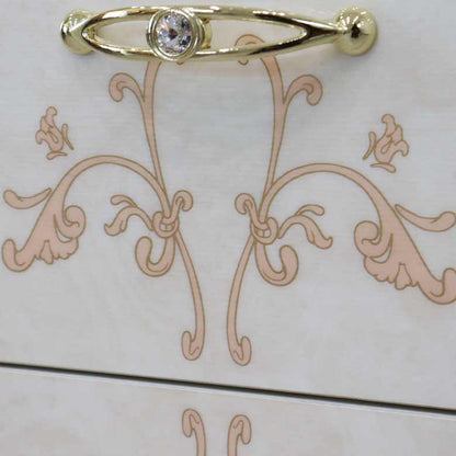 サルタレッリ フローレンス 3段チェスト アイボリー ナイトテーブル