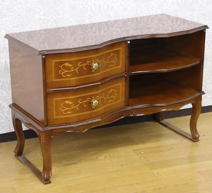 イタリア テレビボード 象嵌 87cm ローキャビネット