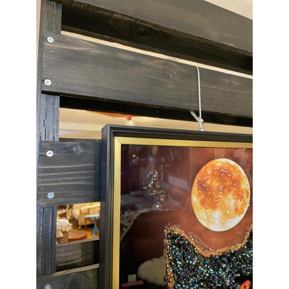 アートフレーム ネコマムシ 41㎝ クリスタルピクチャー ウォールデコ 猫