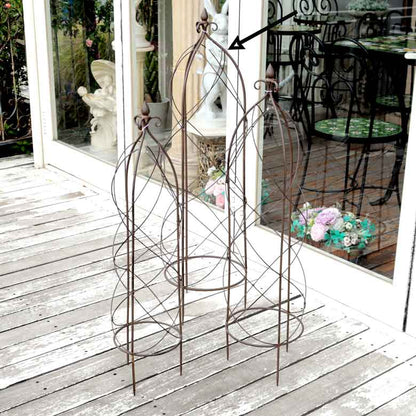 3サイズ オベリスク ガーデニングタワー エクステリア ガーデン用