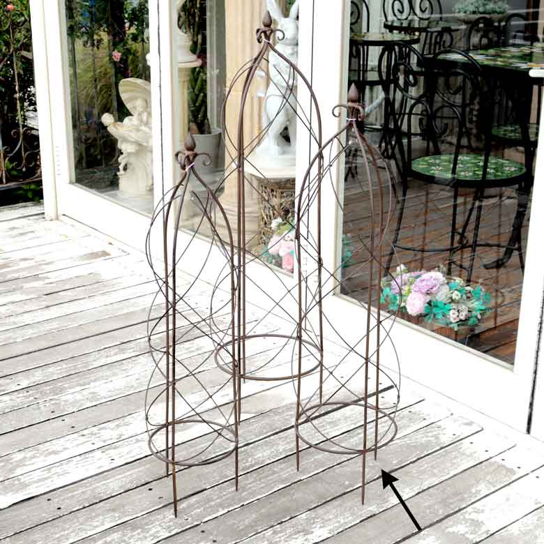 3サイズ オベリスク ガーデニングタワー エクステリア ガーデン用