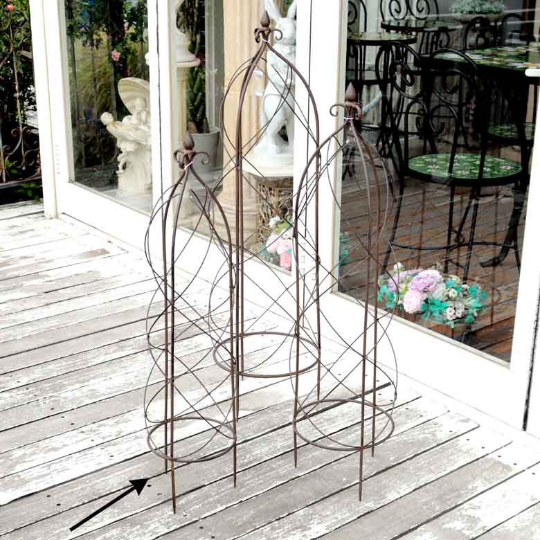 3サイズ オベリスク ガーデニングタワー エクステリア ガーデン用