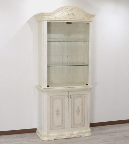 サルタレッリ アマルフィ 2ドアキャビネット アイボリー カップボード ベージュ