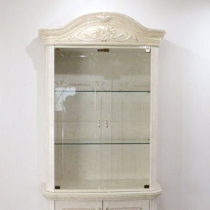 サルタレッリ アマルフィ 2ドアキャビネット アイボリー カップボード ベージュ