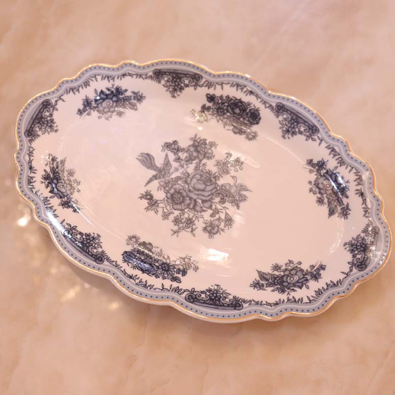 オーバルプレート トワルドジュイ フルール モーニングディッシュ