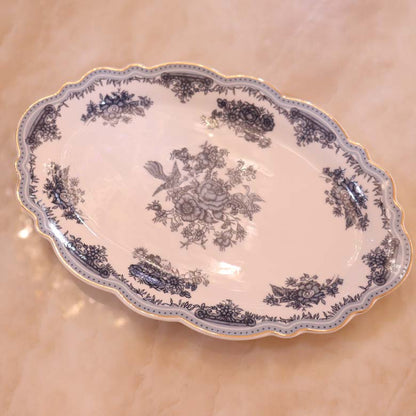 オーバルプレート トワルドジュイ フルール モーニングディッシュ