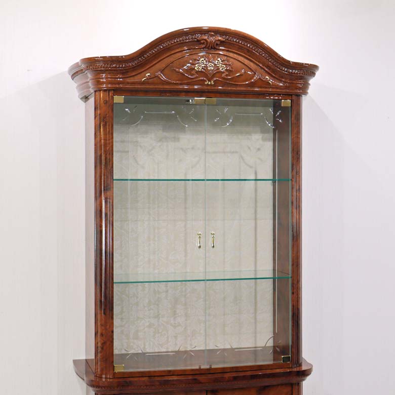 ガレージセール サルタレッリ アマルフィ 2ドアキャビネット イタリア ショーケース ウォールナット