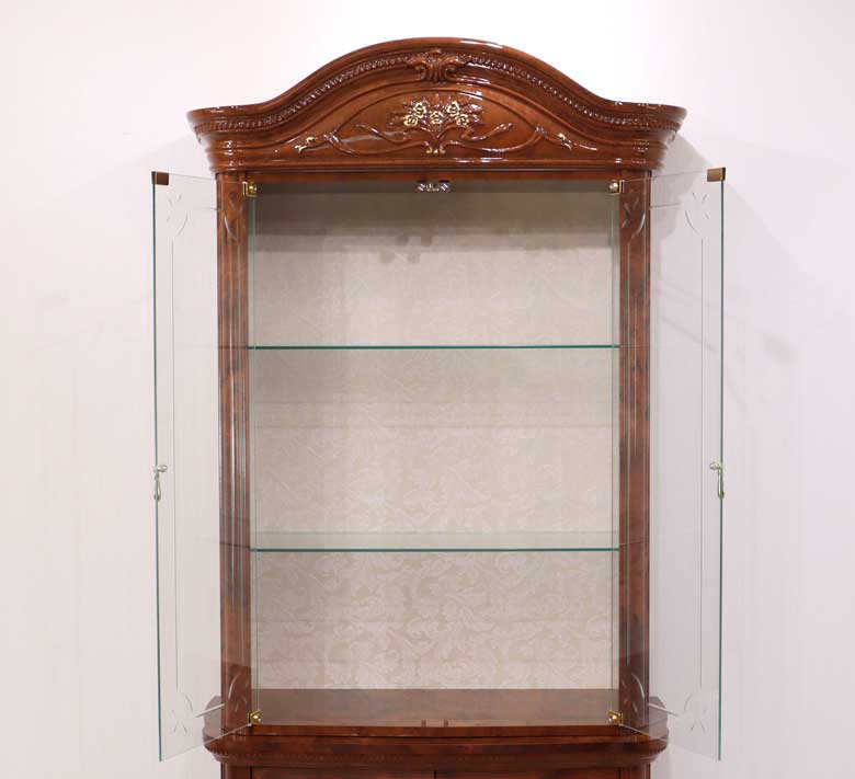 ガレージセール サルタレッリ アマルフィ 2ドアキャビネット イタリア ショーケース ウォールナット