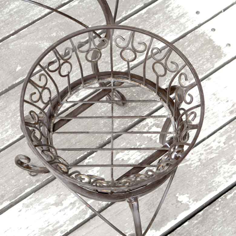 アイアンプラントスタンド 2個セット フラワースタンド エクステリア ガーデン用