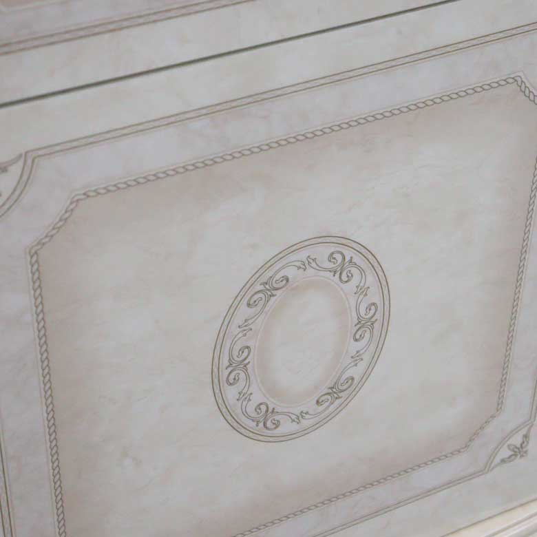 サルタレッリ アマルフィ 3ドアサイドボード アイボリー ローキャビネット