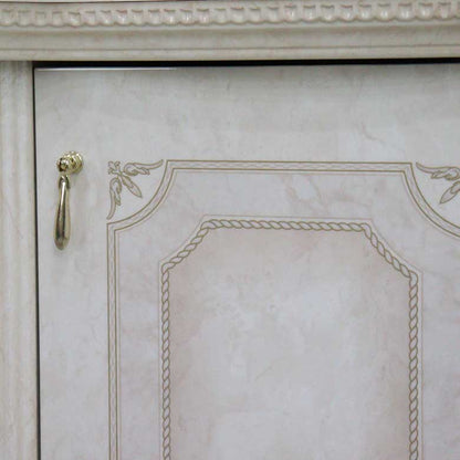 サルタレッリ アマルフィ 3ドアサイドボード アイボリー ローキャビネット