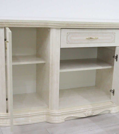 サルタレッリ アマルフィ 3ドアサイドボード アイボリー ローキャビネット