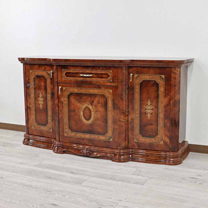 サルタレッリ アマルフィ 3ドアキャビネット ウォールナット カップボード