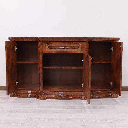 サルタレッリ アマルフィ 3ドアキャビネット ウォールナット カップボード