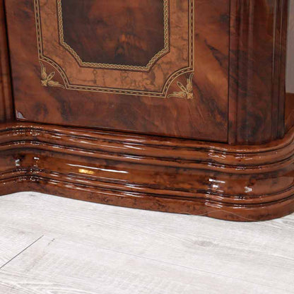 サルタレッリ アマルフィ 3ドアキャビネット ウォールナット カップボード