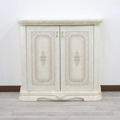 サルタレッリ アマルフィ 2ドアサイドボード アイボリー ローキャビネット