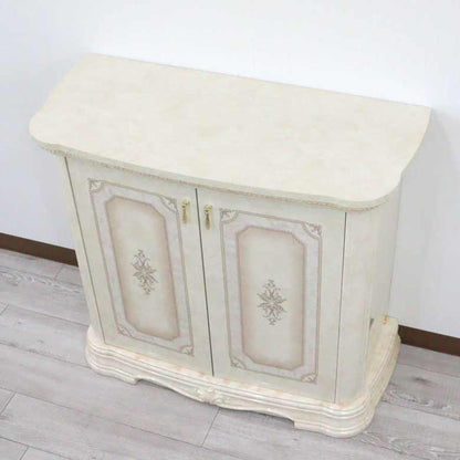 サルタレッリ アマルフィ 2ドアサイドボード アイボリー ローキャビネット