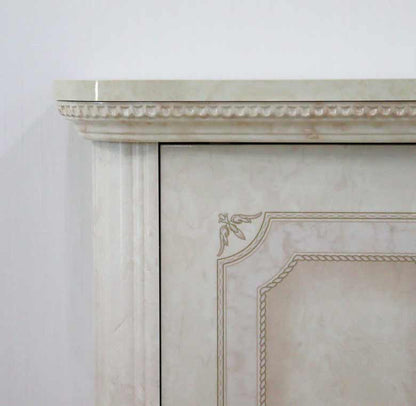 サルタレッリ アマルフィ 2ドアサイドボード アイボリー ローキャビネット