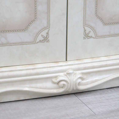 サルタレッリ アマルフィ 2ドアキャビネット アイボリー カップボード ベージュ