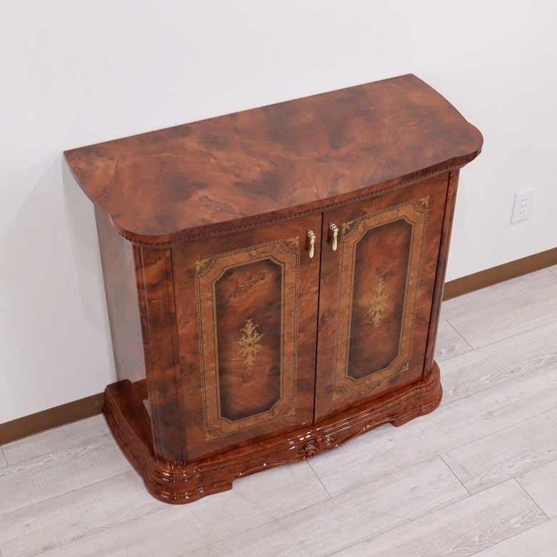 ガレージセール サルタレッリ アマルフィ 2ドアキャビネット イタリア ショーケース ウォールナット