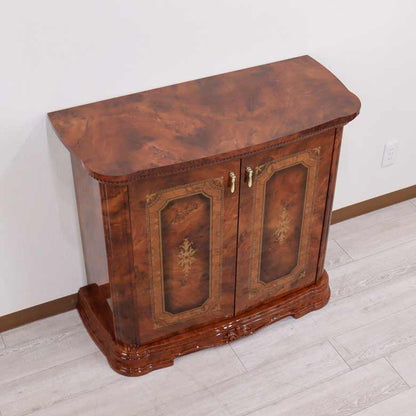 ガレージセール サルタレッリ アマルフィ 2ドアキャビネット イタリア ショーケース ウォールナット