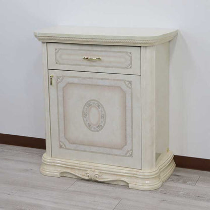 サルタレッリ アマルフィ 1ドアサイドボード アイボリー ローキャビネット