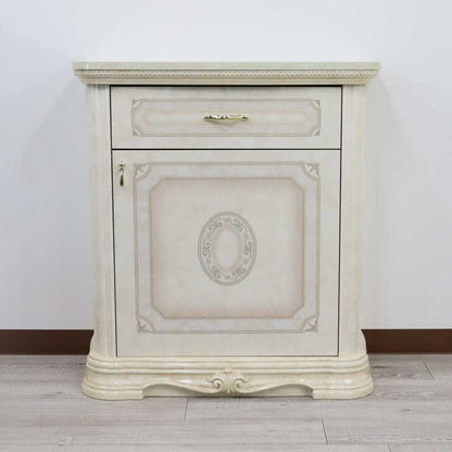 サルタレッリ アマルフィ 1ドアキャビネット アイボリー カップボード サイドボード