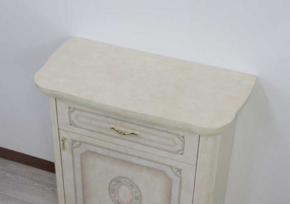 サルタレッリ アマルフィ 1ドアサイドボード アイボリー ローキャビネット