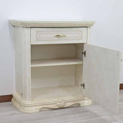 サルタレッリ アマルフィ 1ドアキャビネット アイボリー カップボード サイドボード