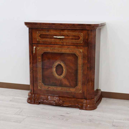 サルタレッリ アマルフィ 1ドアサイドボード ローキャビネット  ウォールナット