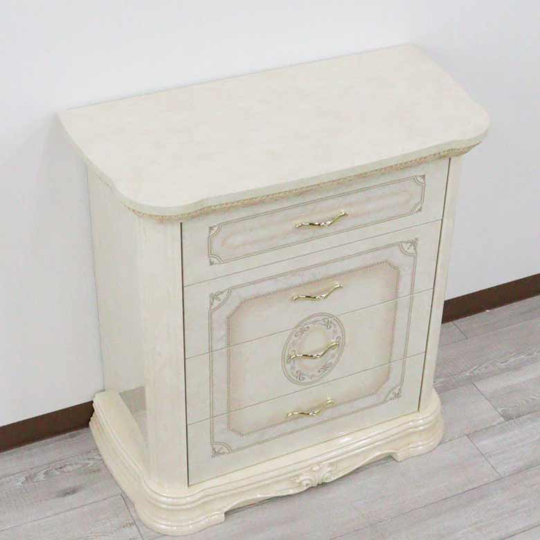 サルタレッリ アマルフィ 1ドアキャビネット アイボリー カップボード チェスト