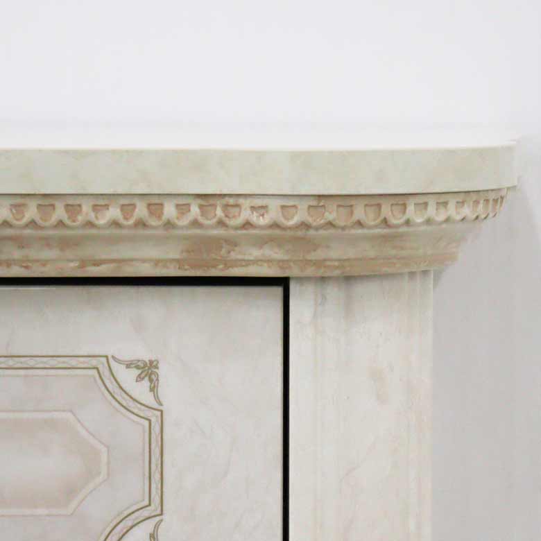 サルタレッリ アマルフィ 1ドアキャビネット アイボリー カップボード チェスト