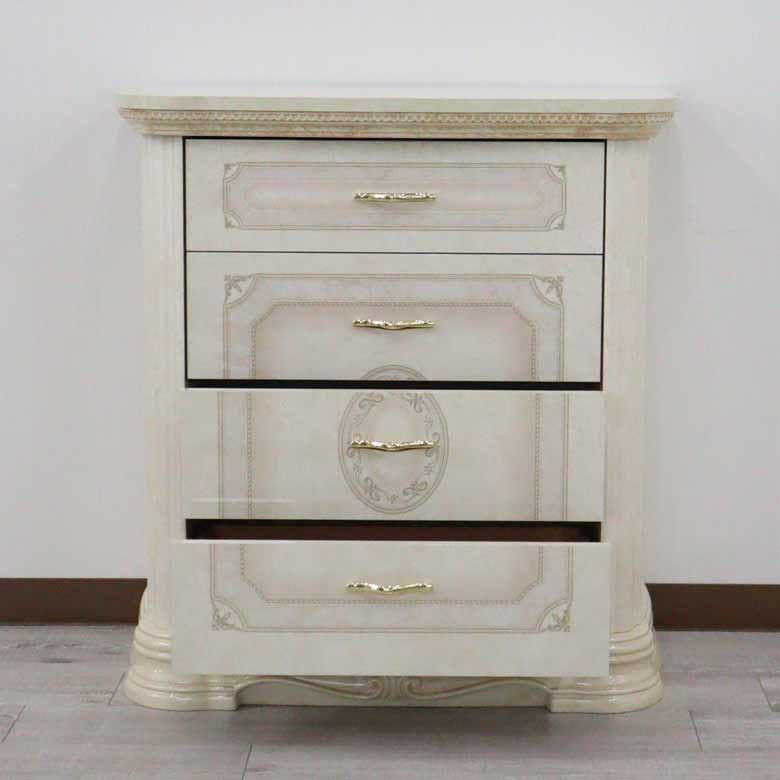 サルタレッリ アマルフィ 1ドアキャビネット アイボリー カップボード チェスト