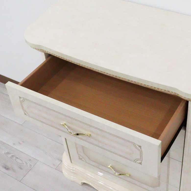 サルタレッリ アマルフィ 1ドアキャビネット アイボリー カップボード チェスト