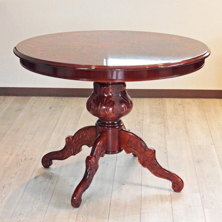 イタリア ダイニングテーブル 100cm幅 4人用 象嵌