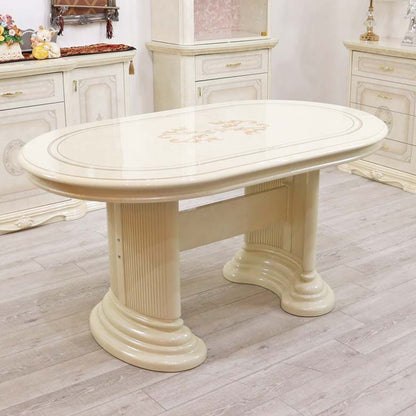 サルタレッリ フローレンス ダイニングテーブル 145cm アイボリー