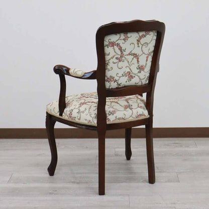 アームチェア イタリア ゴブラン 木製 猫脚 サロンチェア