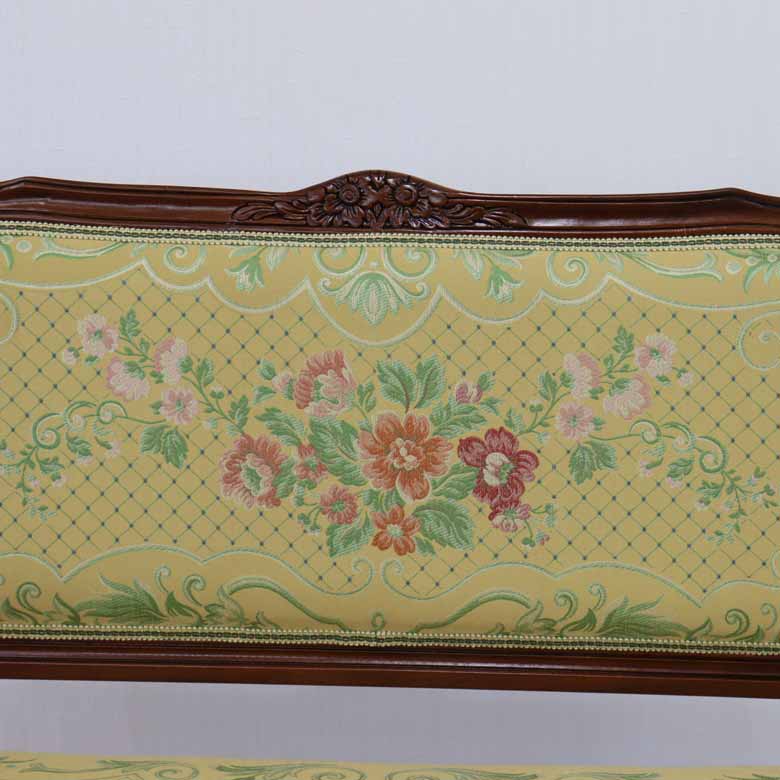 イタリア 二人がけ ソファ 木製 ゴールド サロンソファ