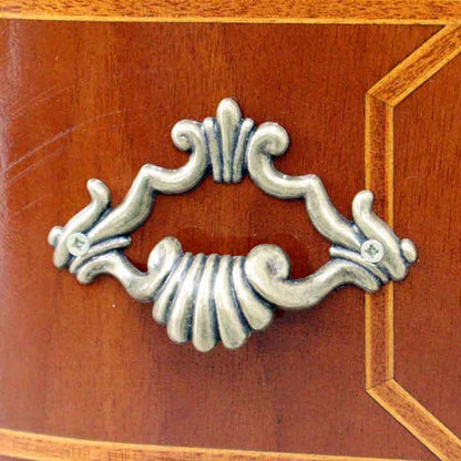 イタリア 6段チェスト 象嵌 88cm 猫脚 054/6