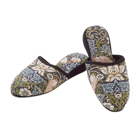 ロイヤルアーデン スリッパ バード＆ストロベリー いちご泥棒 ルームシューズ