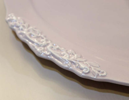 オーバルプレート ピンク ストーンウェア モーニングディッシュ