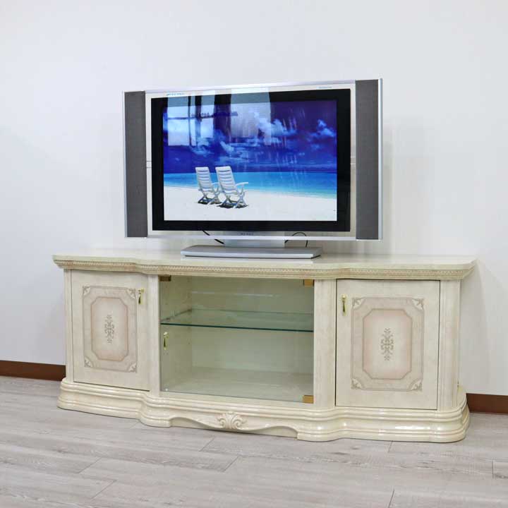 サルタレッリ アマルフィ テレビボード 160cm アイボリー ローボード テレビ台