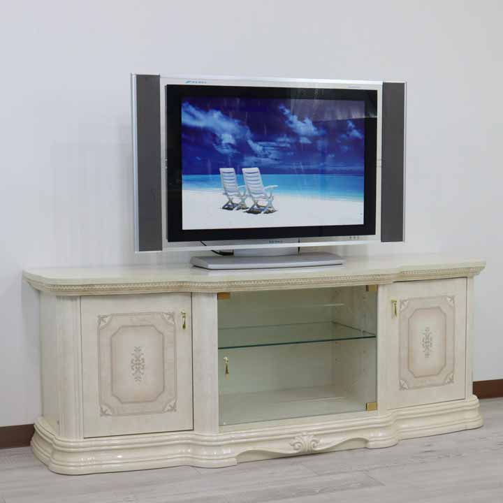 サルタレッリ アマルフィ テレビボード 160cm アイボリー ローボード テレビ台