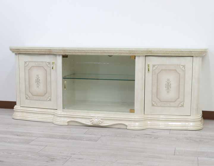 サルタレッリ アマルフィ テレビボード 160cm アイボリー ローボード テレビ台