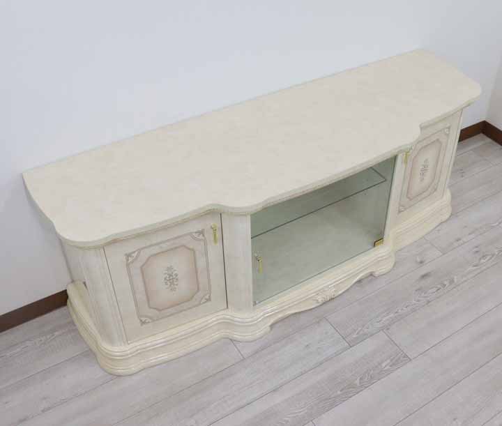 サルタレッリ アマルフィ テレビボード 160cm アイボリー ローボード テレビ台
