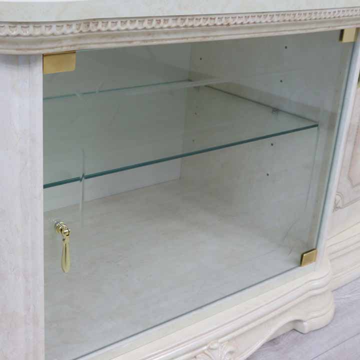 サルタレッリ アマルフィ テレビボード 160cm アイボリー ローボード テレビ台