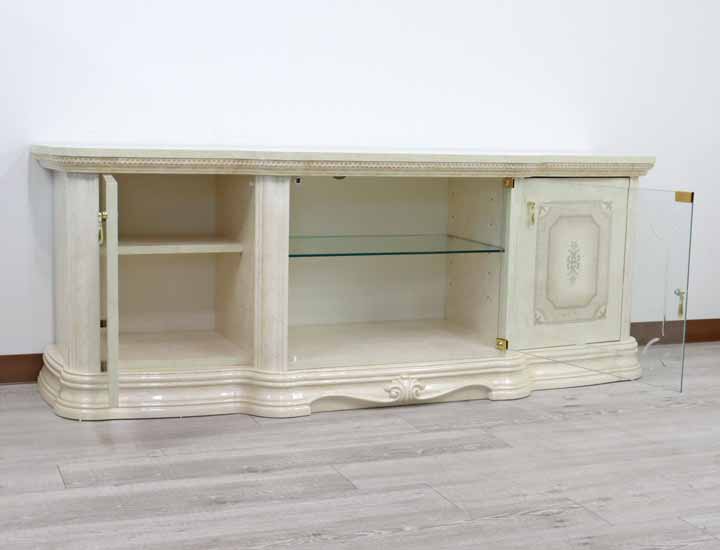 サルタレッリ アマルフィ テレビボード 160cm アイボリー ローボード テレビ台