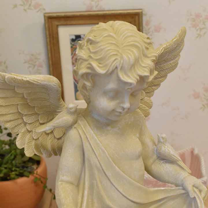 天使のオーナメント ガーデンオブジェ フィーダー 置物 エンジェル