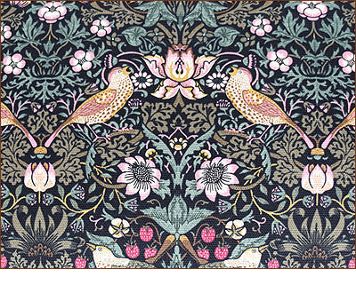 スツール いちご泥棒 レッド 木製 猫脚 イタリア 玄関 オットマン 補助椅子 玄関用 完成品 ブラウン ベストオブモリス